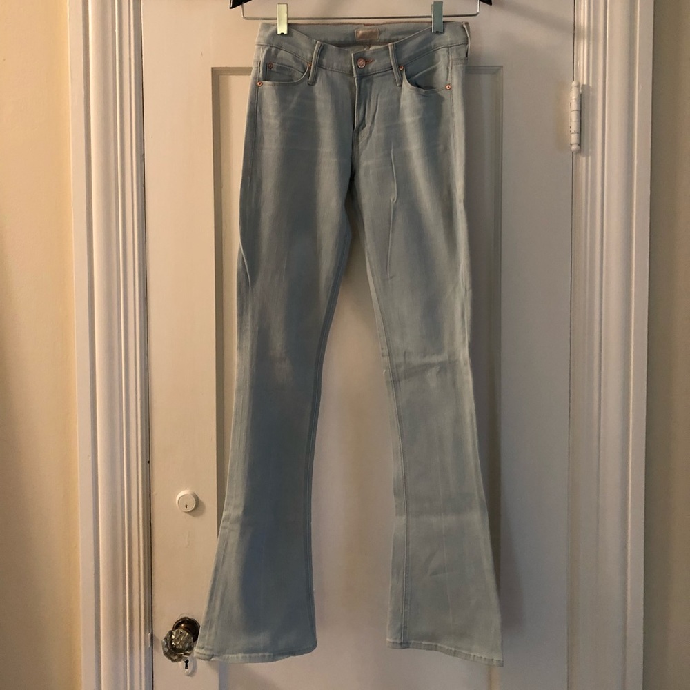 Mother Flare Light Wash Denim